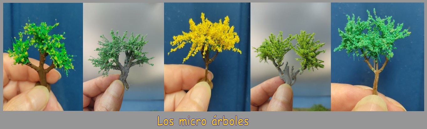 Los micro árboles de Nature Center — pequeños ejemplares hechos a mano para maquetismo